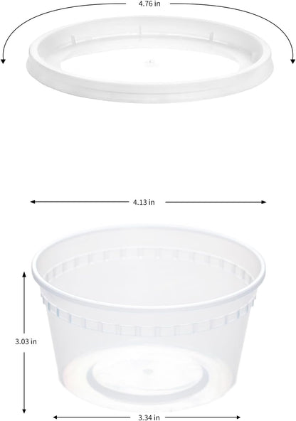 30oz Meal Prep Containers Bulk 50-Pack - 2-Compartment with Lids, Leakproof, Microwave/Freezer/Dishwasher Safe - Commercial Food Storage, Black