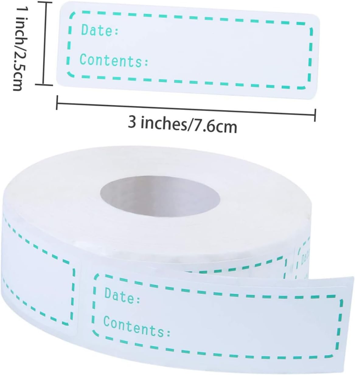 Lurrose 2rolls Natural Food Stickers for Boys and Girls DIY English Record Date Labels for Containers Kitchen