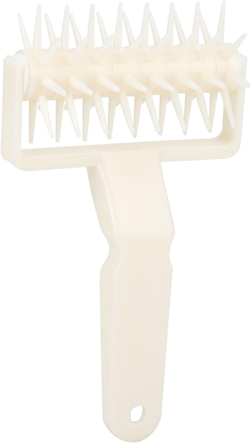 Pizza Dough Docker, Plastic Pastry Roller with Spikes, Docking Tool for Home and Kitchen