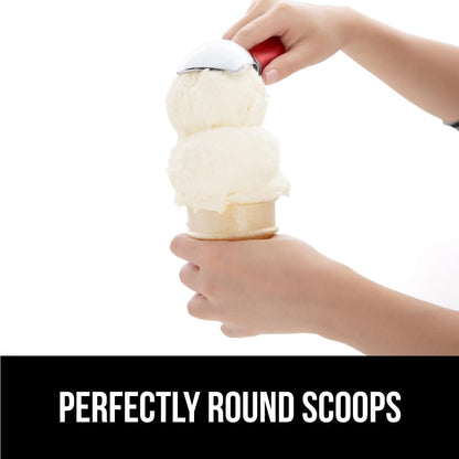 GORILLA GRIP® Heavy Duty Ice Cream Scoop, Professional Scooper, Black