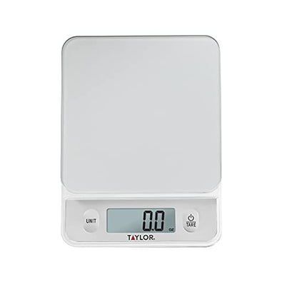 Taylor Digital Kitchen Food Scale with Silver Top - 11 lb Max Capacity
