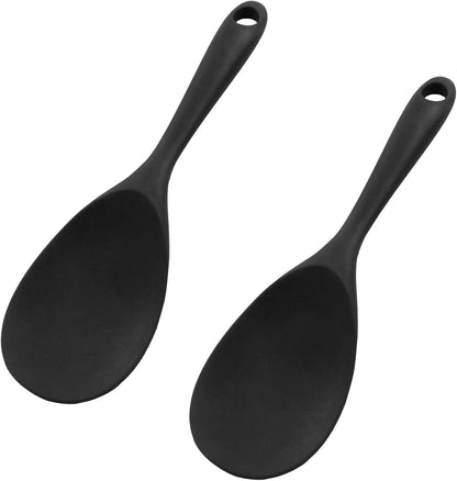 Silicone Rice Spoon Rice Paddle, White, 2 Pcs