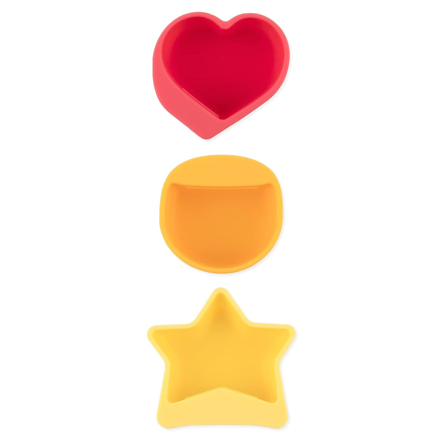 Bumkins Baby Silicone Little Dippers, Attaches to Bowls, Dishes and Plates, Sauce Cup, Holds Condiments, Dip, Puree, Toppings, Baby Led Weaning, Essential Feeding Supplies, Babies 6 Months Up, Pink