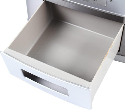 Auto Rice Dispenser Container, Stainless Steel Rice Dispenser, 15kg/33lb Large Capacity Automatic Rice Storage Container Kitchen Rice Dispenser Countertop, Silver