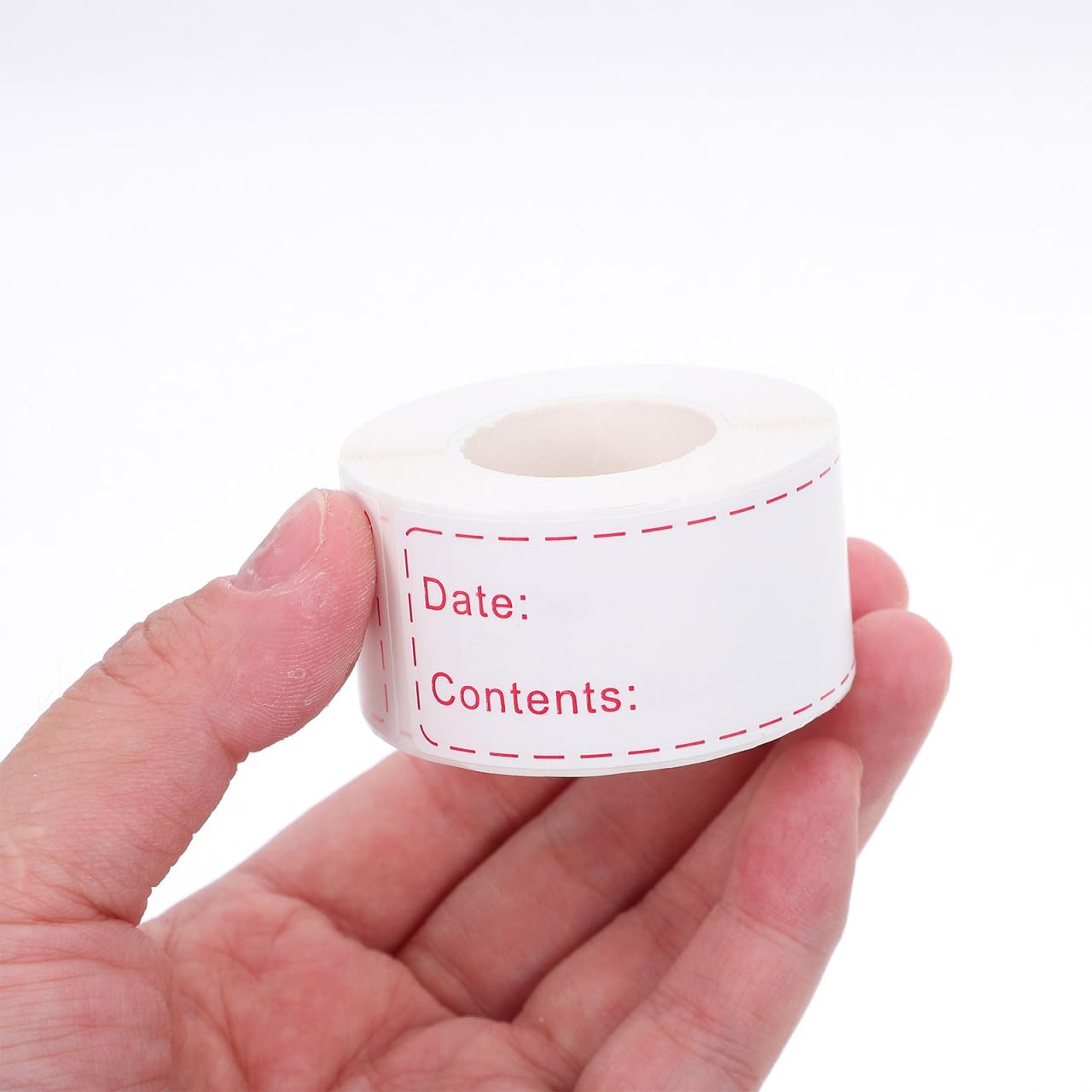 100Pcs Removable Freezer Label 0.98 x 2.95 Inch Food Labels for Containers Refrigerator Food Storage Tape Date Stickers for Kitchen, Restaurants, Grocery Stores, Markets