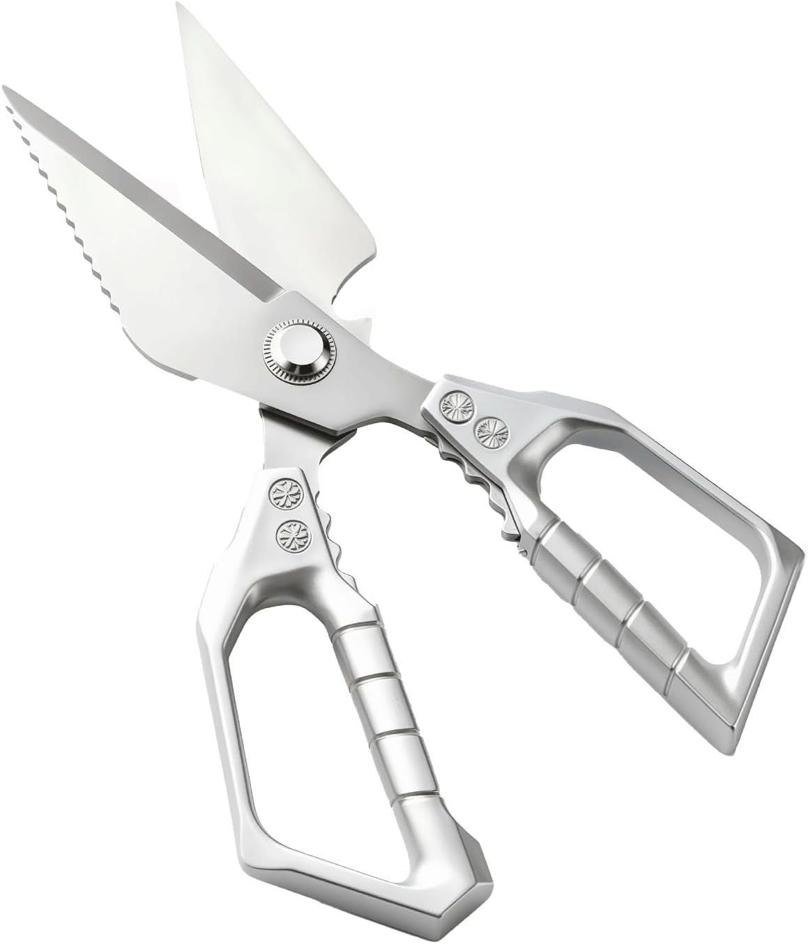 Scissors all Purpose, Stainless Steel Heavy Duty Kitchen Shears, Meat Scissors Heavy Duty Sharp Shears, Poultry Shears Bone Cutting (Sliver)