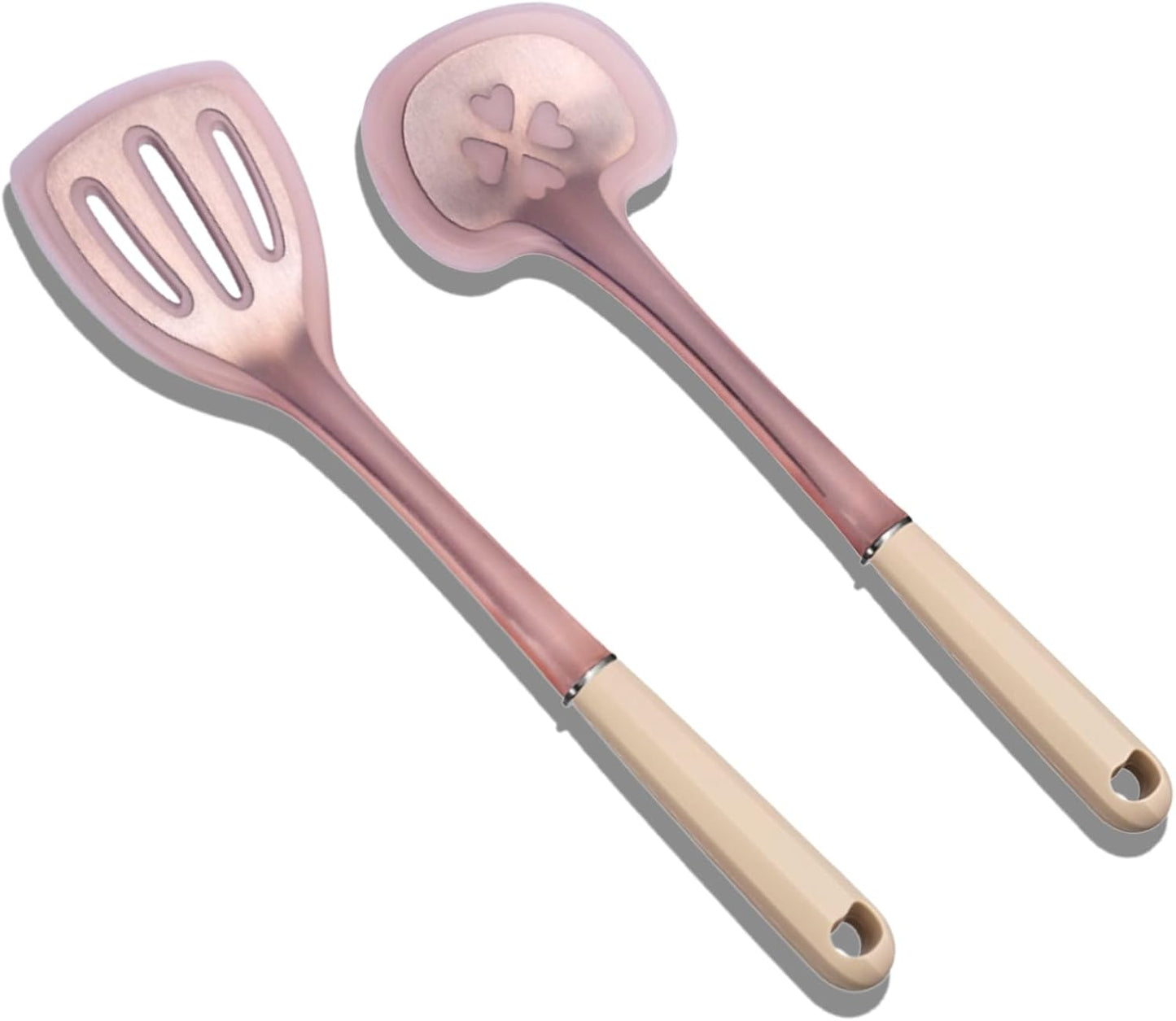 Exquisite Silicone Cooking Utensils Set - Non-Toxic, Heat-Resistant Kitchen Utensils Set with Food-Grade Silicone & Wood Handles - Includes Spatula & Spoon for Non-Stick Cookware, Black