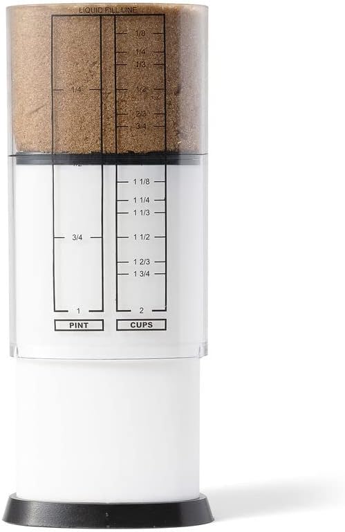 KitchenArt 1 Cup Tri Adjust A-Cup, Easy Pour Adjustable Measuring Cup