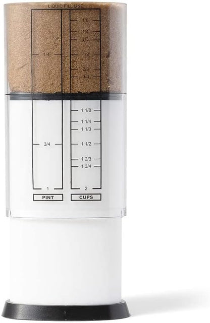 KitchenArt 1 Cup Tri Adjust A-Cup, Easy Pour Adjustable Measuring Cup
