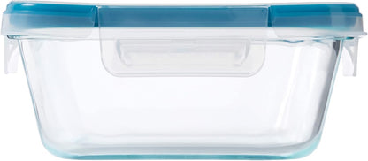 Snapware Glass Total Solutions (12-Pack) Food Storage Containers Set, (1, 2 & 4 Cup), Airtight & Leakproof Plastic Locking BPA-Free Lids, Freezer Dishwasher Microwave Safe