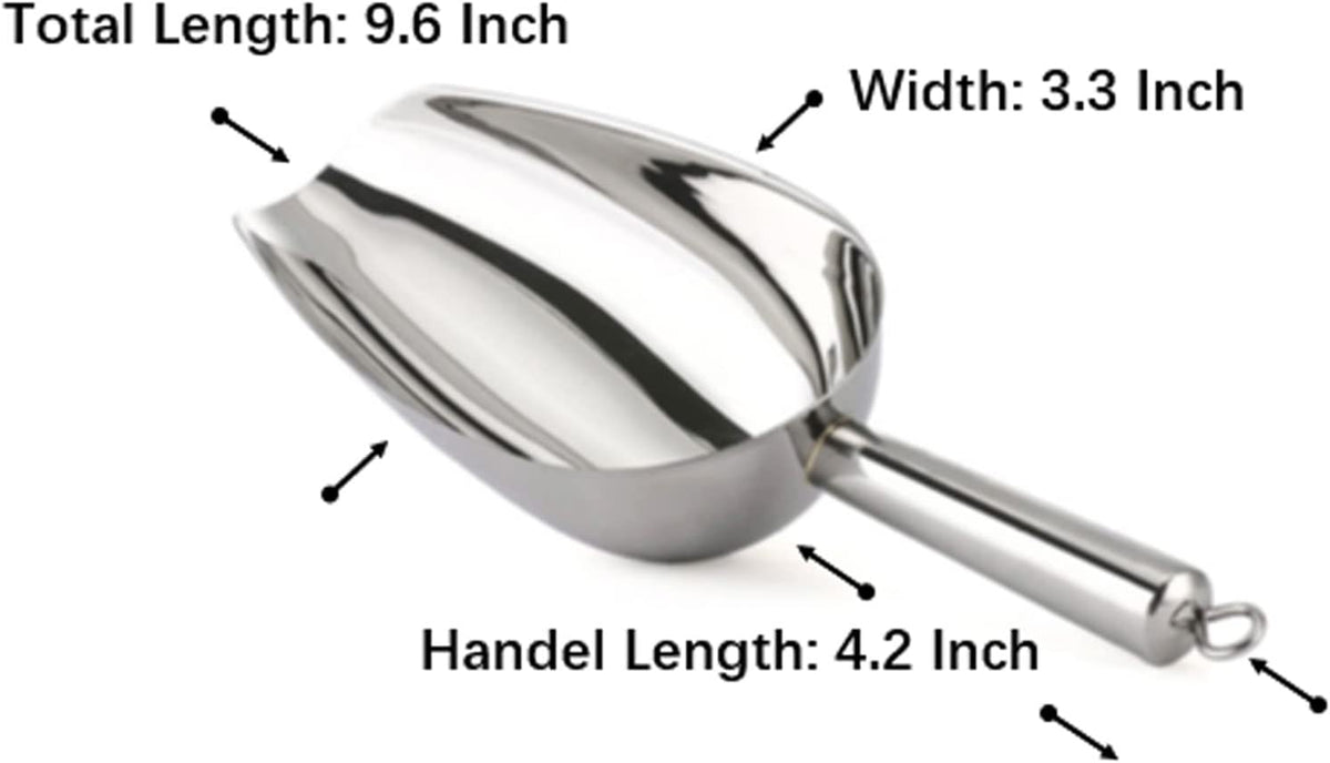 Ice Scoop for Freezer,Metal Ice Scoop for Ice Machine