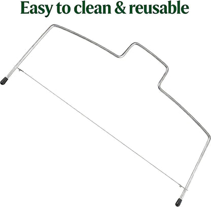 Cake Cutter Leveler, 12.5" Adjustable 2-Wire Stainless Steel Tool