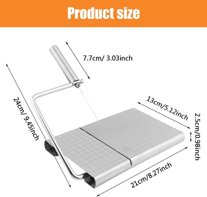 Cheese Slicer Graduated Board + 6 Extra Replaceable Wires