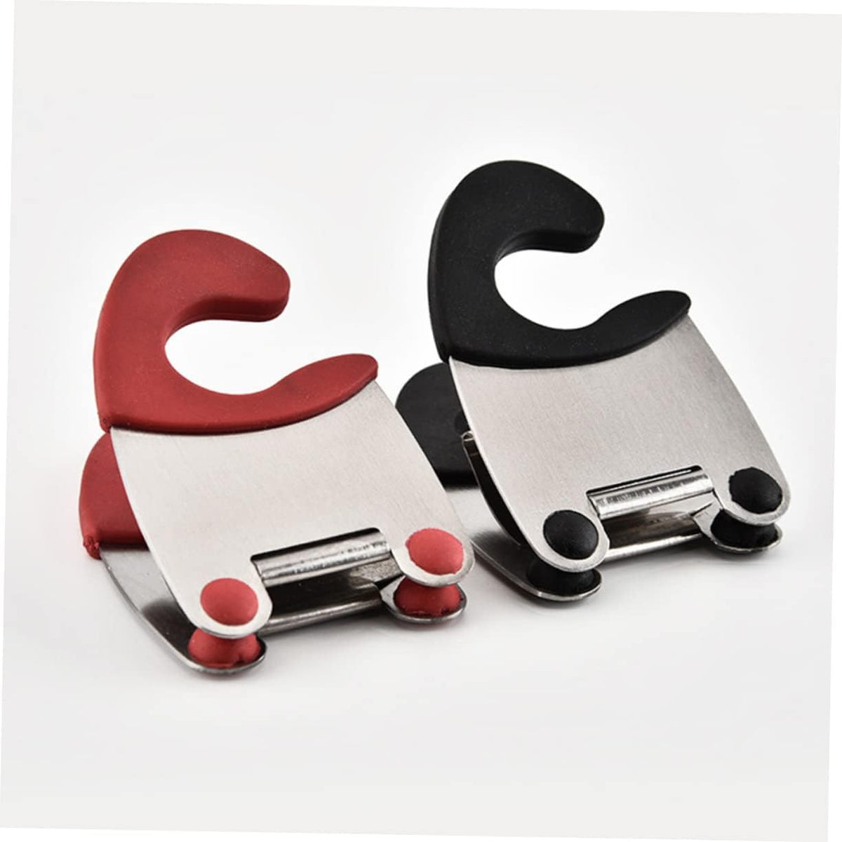 Pot Clip Spoon Rest Holder for Kitchen Utensils, Heat Resistant