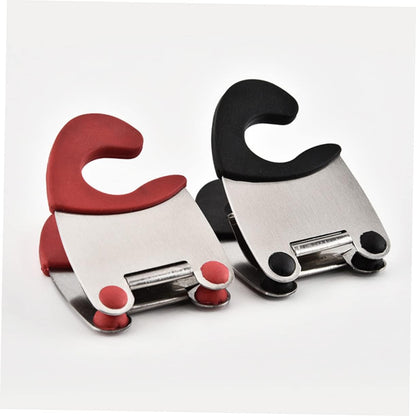 Pot Clip Spoon Rest Holder for Kitchen Utensils, Heat Resistant