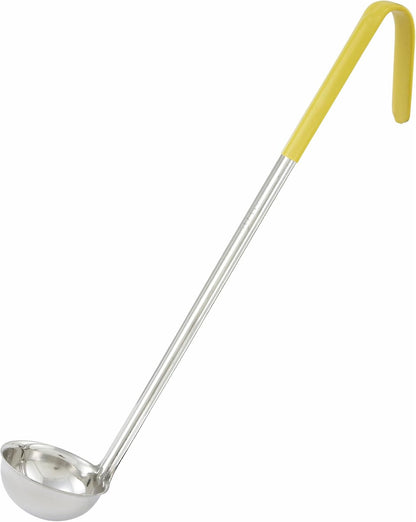 Winco 1/2 oz Red Stainless Steel Ladle