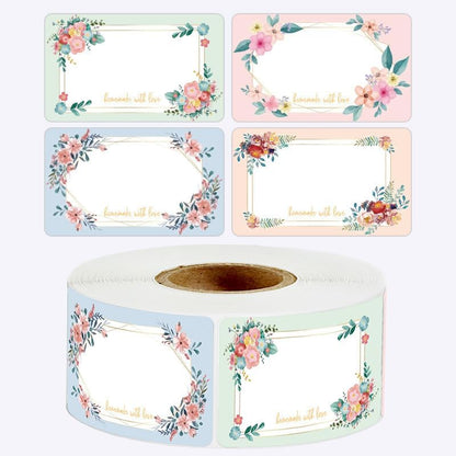100-Pack Removable Freezer Labels, Waterproof Food Storage Stickers for Date & Contents Marking - Colors B