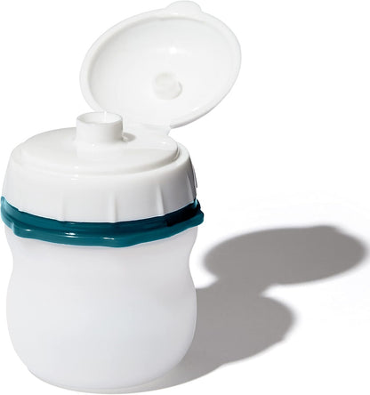 OXO Good Grips Prep & Go Snack & Dip Container, Snack Fuss-Free on the Move, Leakproof Reusable Small Meal Food Storage and Lid, Food Containers with Lids, Snack Organizer, 1.6 Cups/0.4 L