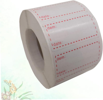 STOBOK 3rolls Eco-Friendly Kitchen Food Date Stickers Non-Toxic Labels for Containers Pantry Expiration Dates