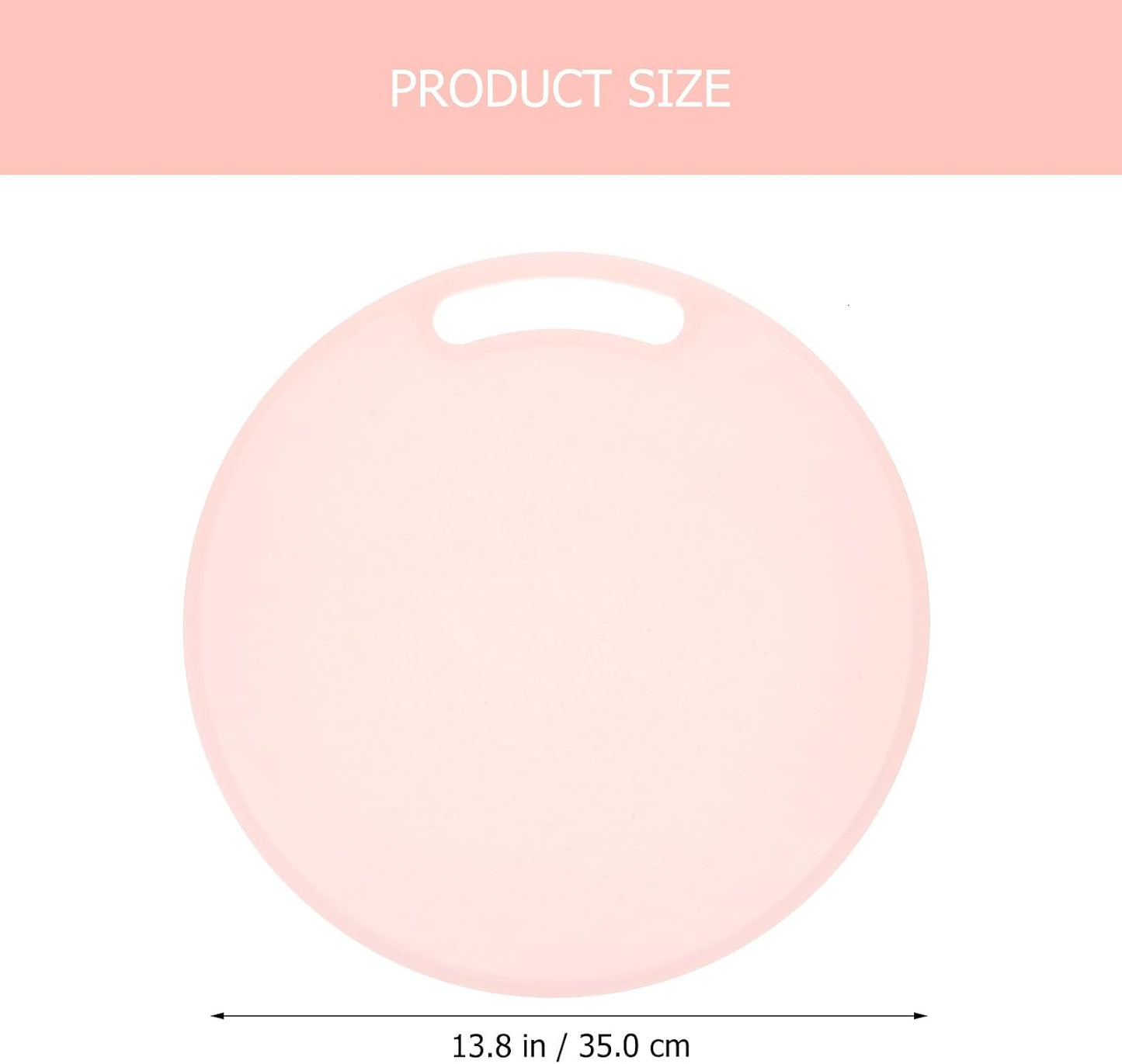 VALICLUD Cutting Board 35x0.8cm Pink Pp Food Cutting Mat Non-slip Kitchen Chopping Board Convenient Tool for Indoor and Outdoor Use