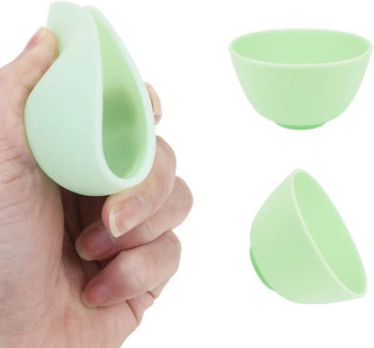 10 PCS Multi-colorful Silicone Mixing, Prep, Serve, Condiment and Facial Mask Bowls for Skincare, DIY Craft, Resin, and Acrylic Painting