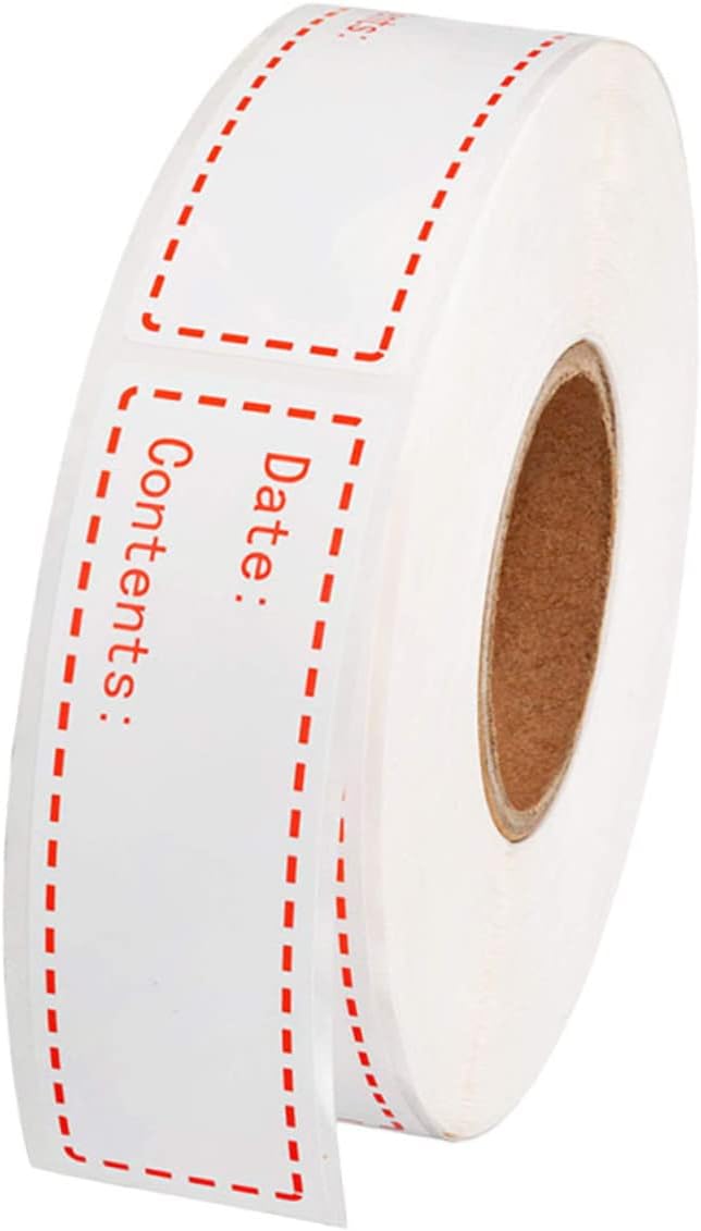 EXCEART 2rolls Food Storage Date Labels Kitchen Stickers for Keeping Removable Adhesive for Freezer and Refrigerator Use for Food Organization