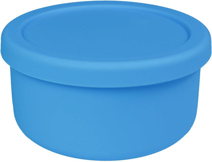 24oz Silicone Food Storage Containers,Round Bowls with Lids - Meal Prep Containers for Kitchen Serving, Salad & Lunch - Airtight, Microwave/Fridge/Dishwasher Safe, BPA-Free (Grass green, 3PACK)