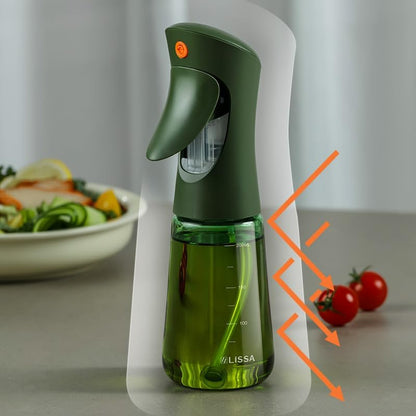 Light-Proof Glass Oil Sprayer For Cooking Air Fryer Salad BBQ,250ml Olive Oil (1)