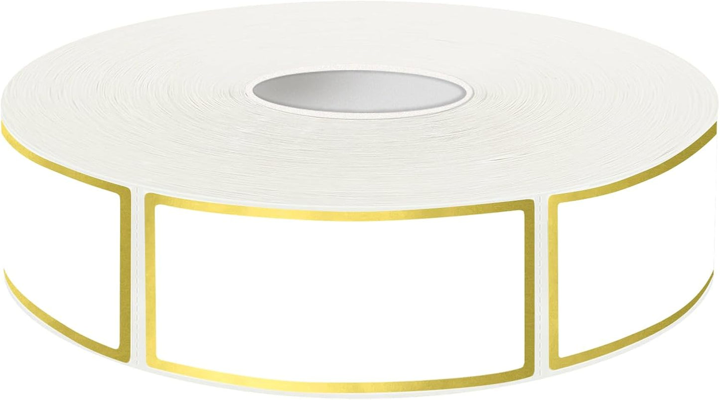 600 Blank Removable Freezer Labels Water Oil Resistant with Perforation Line for Food Containers Jars Pantry Organization (Ink Quick-Dry，1” x 2”)