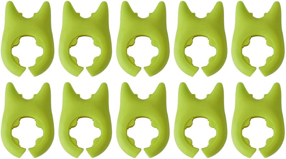 10Pcs Silicone Pot Clip Spoon Rest Silicone Assist Hot Handle Holder