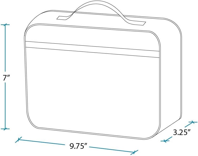Wildkin Kids Insulated Lunch Box, Keeps Food Hot or Cold, BPA-Free with Mesh Pockets & Easy-Clean Lining – Ideal for School, Travel & Daycare – Holographic