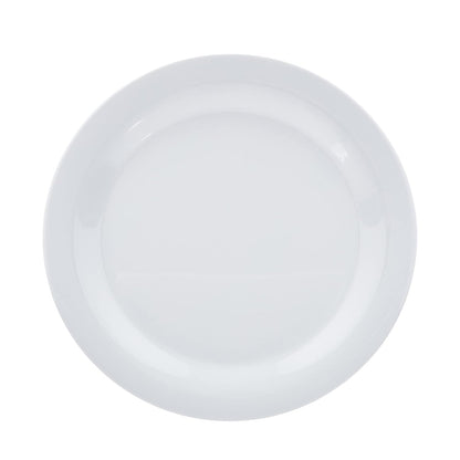 Amazon Basics Melamine Oval Platter Serving Tray, Dishwasher Safe, Narrow Rim, 13 in x 9.75 in, White, 6-Piece Set