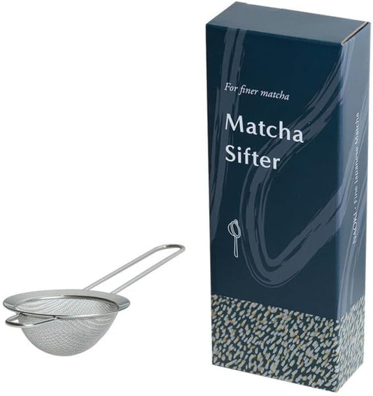 Naoki Matcha Large Stainless Steel Matcha Tea Sifter with Handle Matcha Set