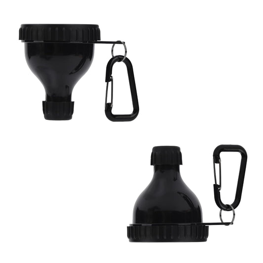 2 Pck Protein Powder Container, Water Bottle Funnel, Protein Powder Container for Workouts, Protein Funnel for Water Bottles & Shakers (Black, 50ml*2)