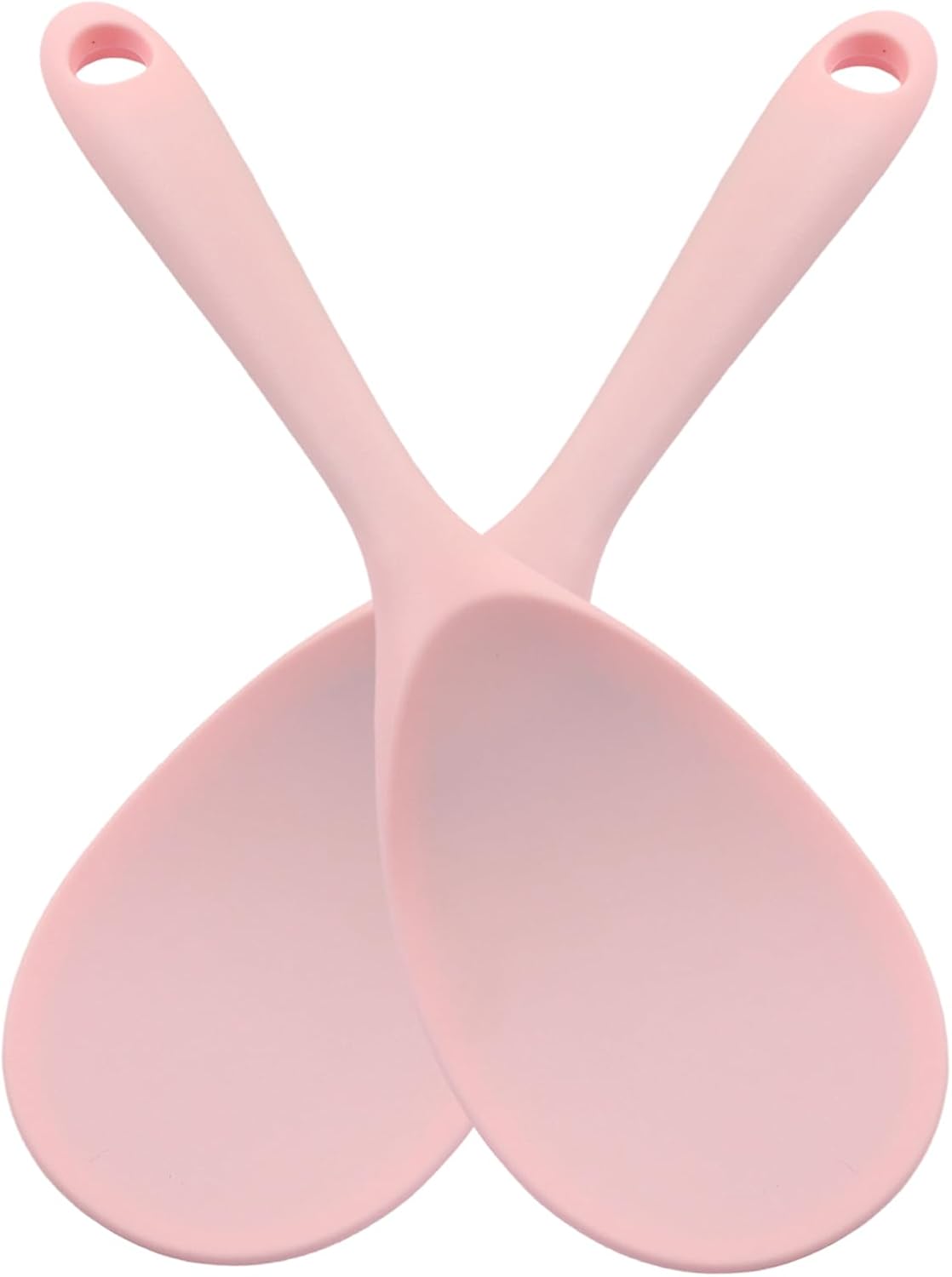 Silicone Rice Spoon Rice Paddle, White, 2 Pcs