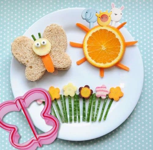 Sandwich Bread Cutter for Kids,Vegetable Fruit Shape DIY Cookie Cutter Set for Boys and Girls Lunch Bento Box