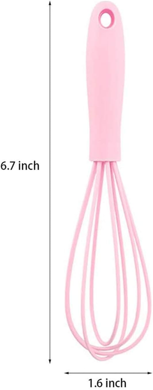 Silicone Whisk Colorful Kitchen Mini Silicone Whisks