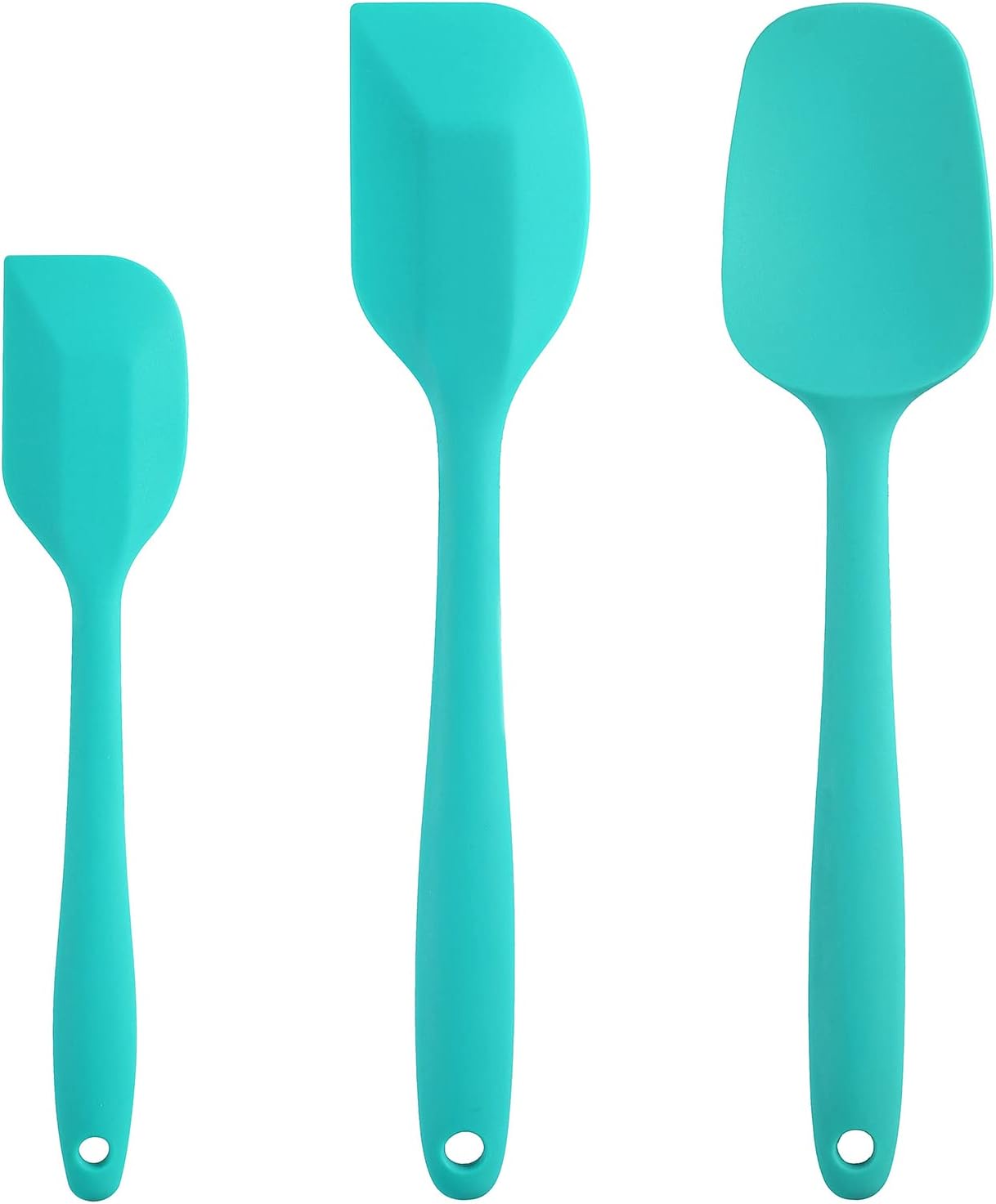 Silicone Spatula Set - Rubber Spatula - 600°F Heat Resistant Baking Spoon & Spatulas(Dark Grey)