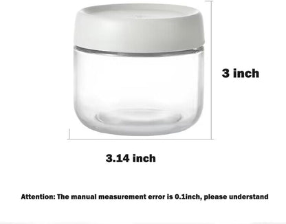 3Pack Overnight Oats Containers with Lids,10oz Glass Jar with Scew Lid,Salad Dressing Fruit Veggies Sauce Snacks Meal Prep Food Containers,Spice Jars,Wide Mouth Storage Containers