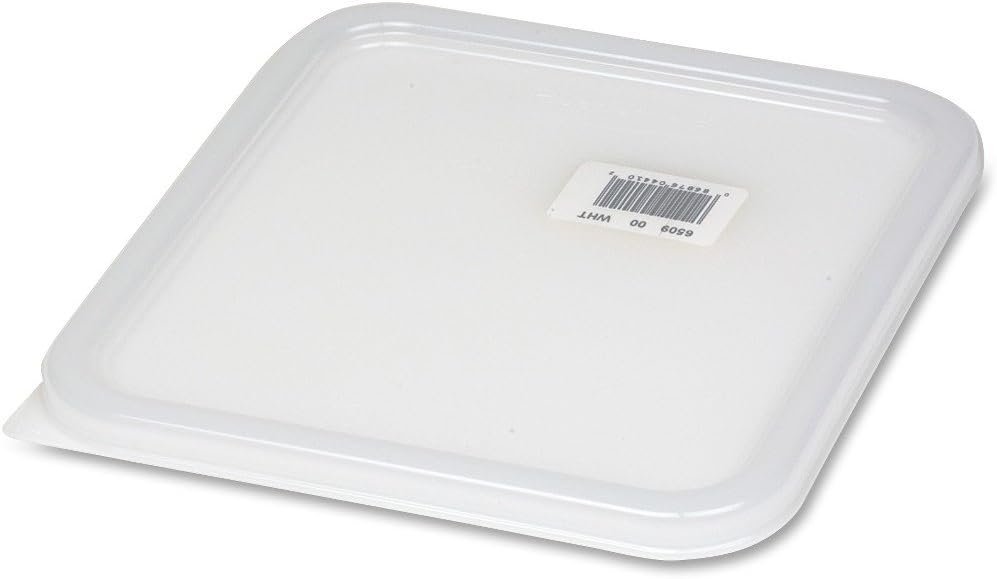 Rubbermaid Commercial Products Space Saving Square Food Storage Container 6 Quart Clear for Kitchen/Sous Vide/Meal Prep