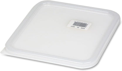 Rubbermaid Commercial Products Space Saving Square Food Storage Container 6 Quart Clear for Kitchen/Sous Vide/Meal Prep
