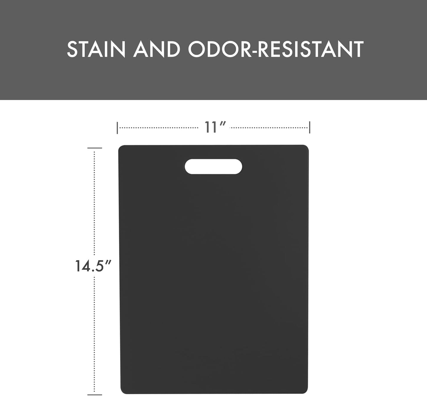 Made from high-density plastic that is conveniently sized at 11x14.5 inches
