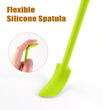 Silicone Spatula Set 6Pcs, Mini Jar Scraper for Makeup & Food