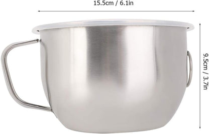 Haofy 1300ml Stainless Steel Instant Noodle Bowl with Handle Leakproof Lid for Soup Ramen Storage Suitable for Travel Home Office Use Easy Clean Durable Lightweight Food Container