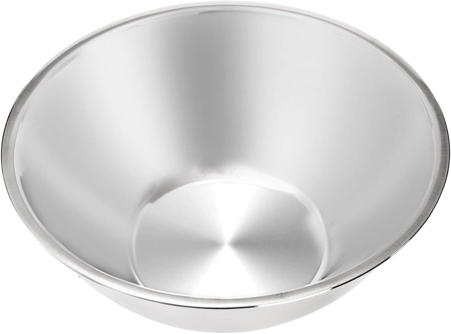 3 Pack Stainless Steel Mixing Bowls, 6 Quart Flat Base Stainless Steel Serving Bowls, 12.6 Inch Mirror Polish Large Metal Bowl Set for Kitchen Cooking, Baking, Prepping