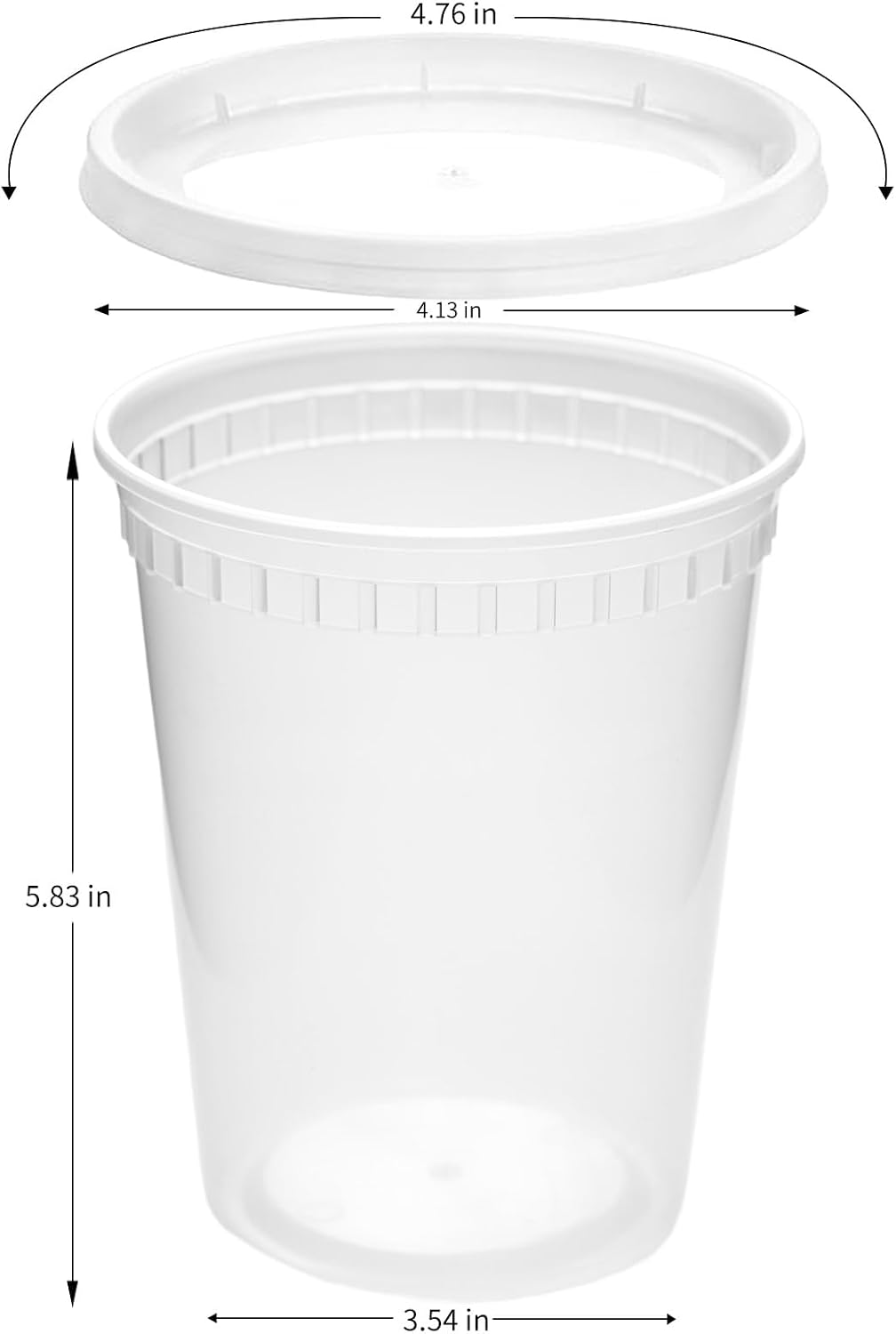 30oz Meal Prep Containers Bulk 50-Pack - 2-Compartment with Lids, Leakproof, Microwave/Freezer/Dishwasher Safe - Commercial Food Storage, Black