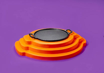 Lodge BOLD Pre-Seasoned Cast Iron Pizza Pan with Handles, 14 Inches