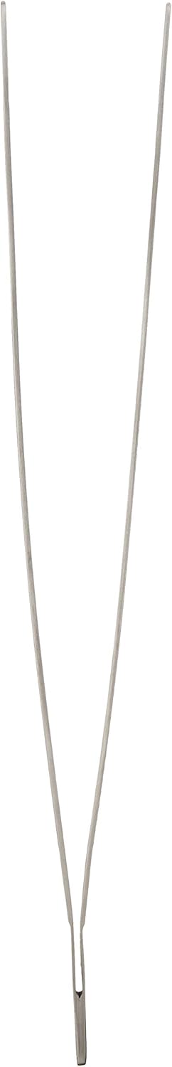 Mercer Culinary 18-8 Stainless Steel Chef Plating Tongs, Offset Tip, 6-1/2 Inch