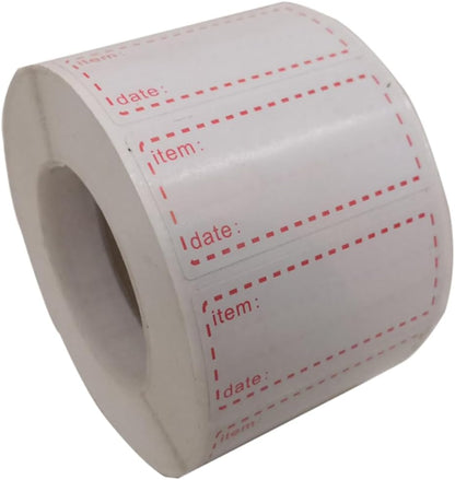 STOBOK 3rolls Eco-Friendly Kitchen Food Date Stickers Non-Toxic Labels for Containers Pantry Expiration Dates