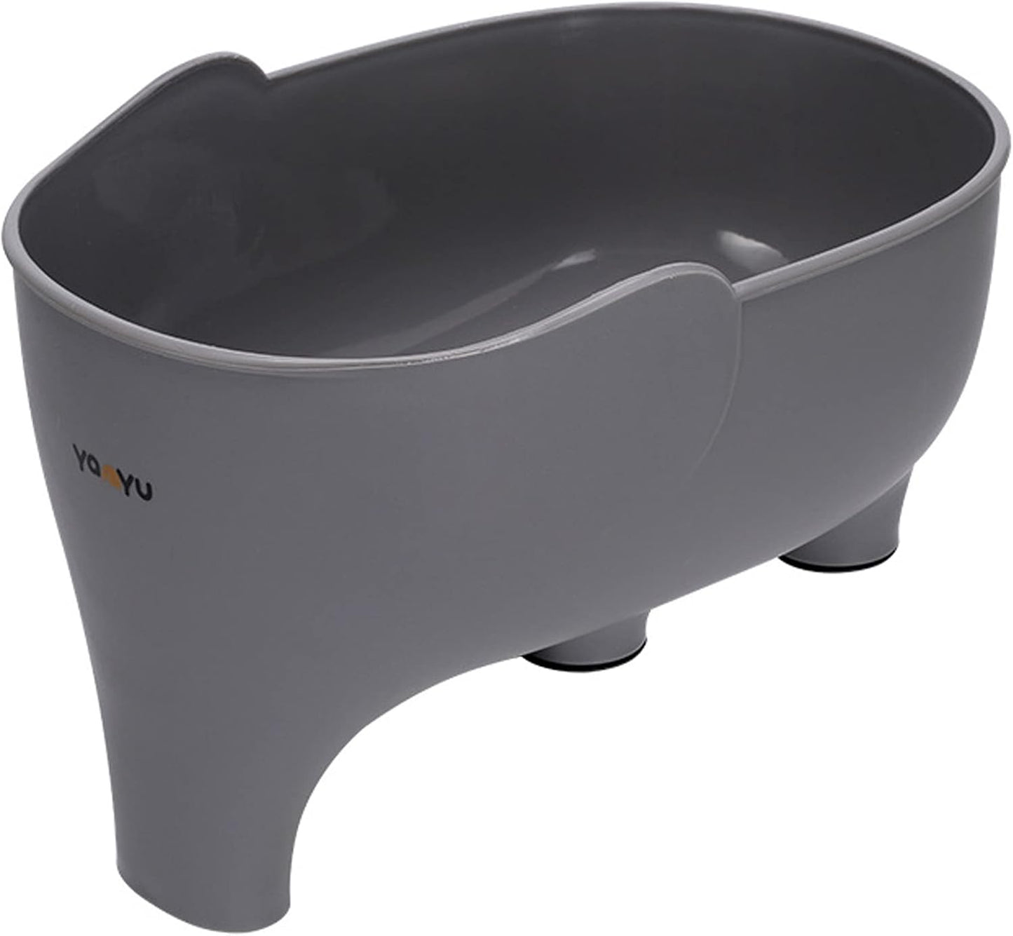 2PCS Vegetables Washing Basket Elephant Drainage Basket Fruit Basket for Draining Pasta Noodles Kitchen, PP Material, 22x14x10cm (Blue & Gray)